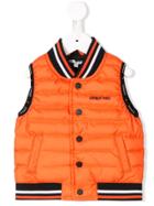Givenchy Kids Sleeveless Padded Jacket - Orange
