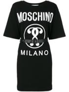 Moschino Logo T-shirt Dress - Black