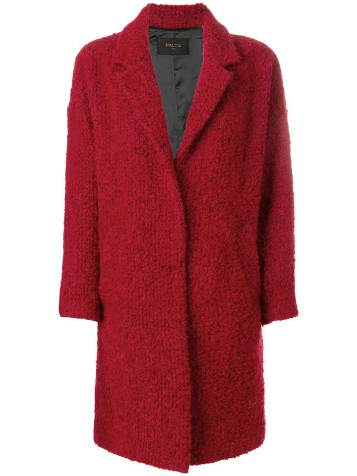 Paltò Single Breasted Coat - Red