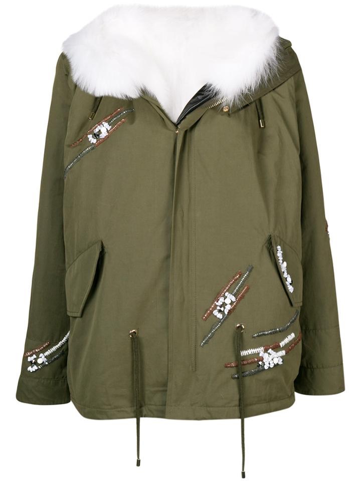 Liska Front Fastened Jacket - Green
