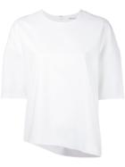 Enföld - Half Sleeve Asymmetric Top - Women - Polyester/polyurethane/rayon - 36, White, Polyester/polyurethane/rayon
