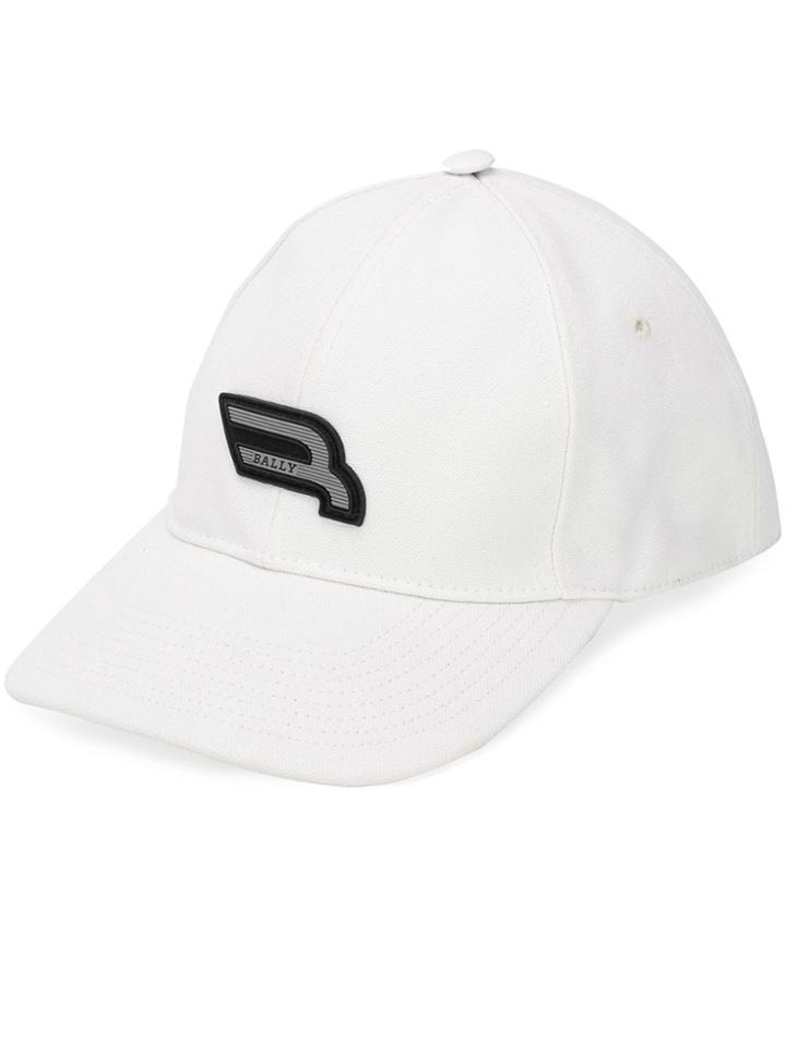 Bally Logo Patch Cap - White