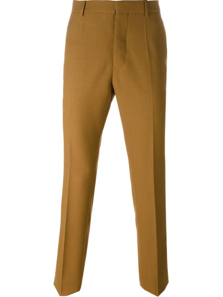 Marni Tailored Trousers, Men's, Size: 48, Brown, Wool/cotton/polyamide