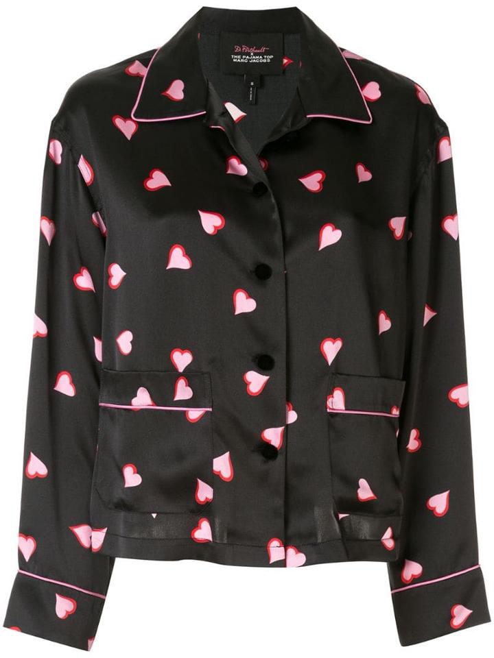 Marc Jacobs Heart Print Shirt - Black