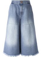 Off-white Washed Out Denim Culottes