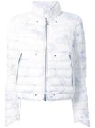 Kru Camouflage Puffer Jacket, Women's, Size: Medium, White, Polyester