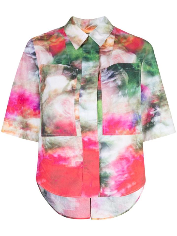 Adam Lippes Floral Print Shirt - Pink