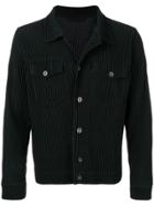 Homme Plissé Issey Miyake Button-up Denim Jacket - Black