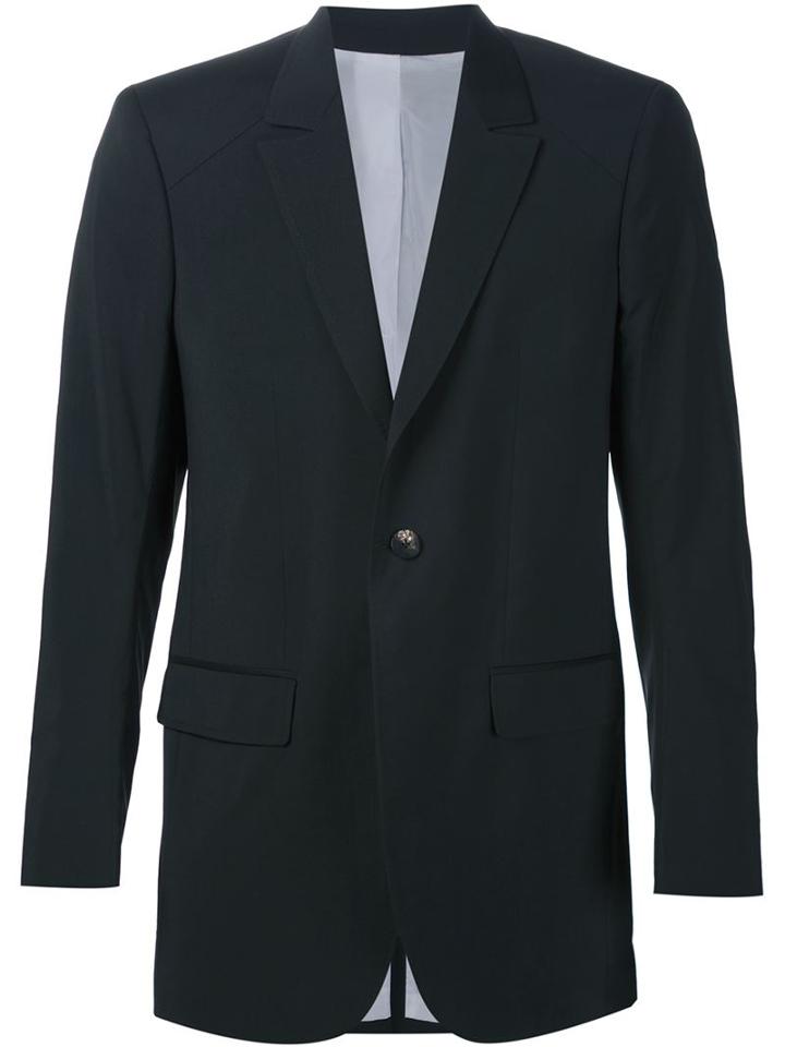 Thamanyah One Button Blazer, Men's, Size: 48, Black, Wool