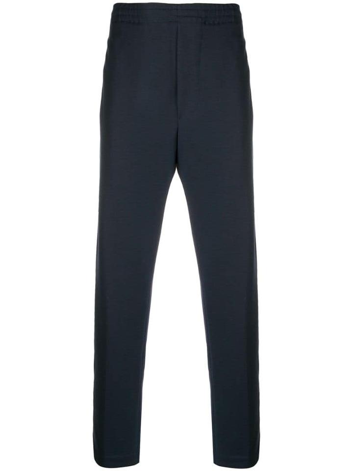 Mauro Grifoni Elasticated Waist Track Trousers - Blue
