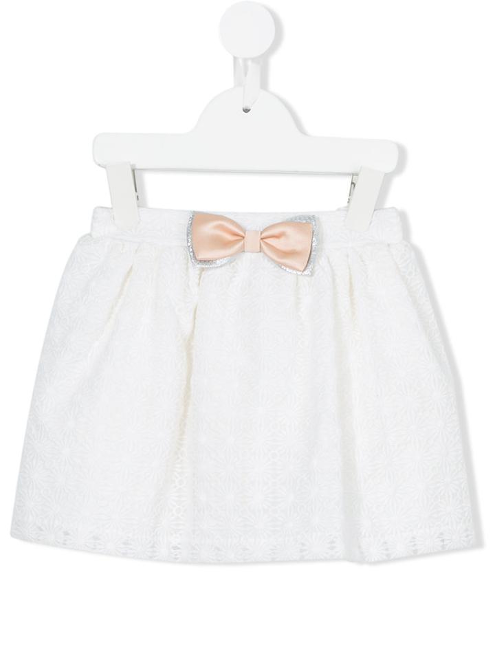 Hucklebones London - Daisy Embriodered Gathered Skirt - Kids - Cotton/nylon - 2 Yrs, White