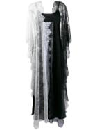 Antonio Marras Contrast Lace Panel Dress - Black