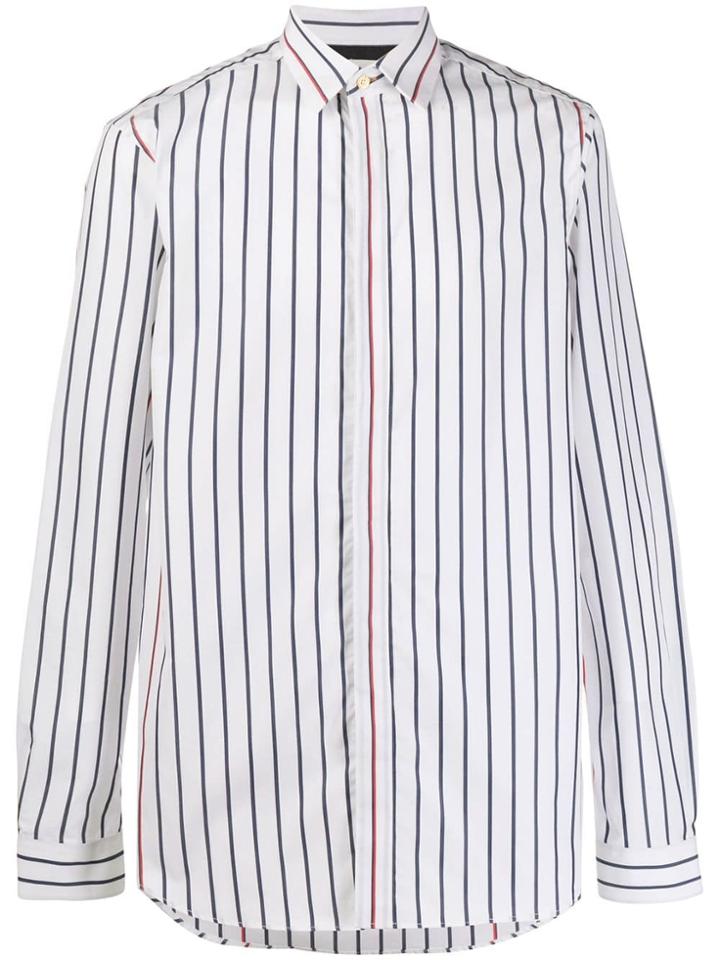 Paul Smith Striped Long-sleeve Shirt - White
