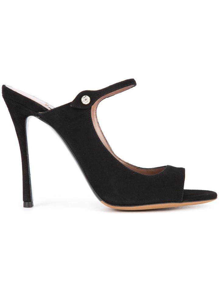 Tabitha Simmons Isla Mules - Black
