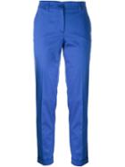P.a.r.o.s.h. Slim Fit Trousers, Women's, Size: Small, Blue, Cotton/spandex/elastane