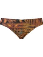 Lygia & Nanny Printed Bikini Bottoms, Women's, Size: 46, Brown, Polyamide/spandex/elastane