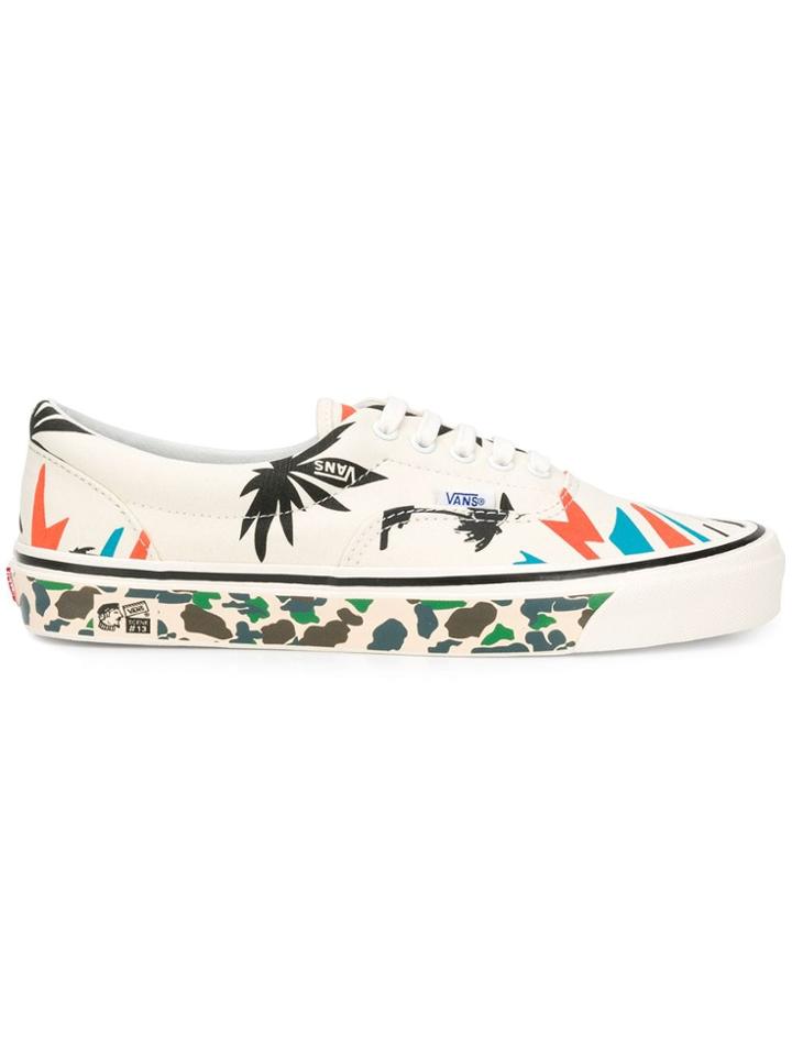 Vans Patterned Lace Up Sneakers - Neutrals