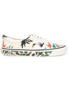 Vans Patterned Lace Up Sneakers - Neutrals