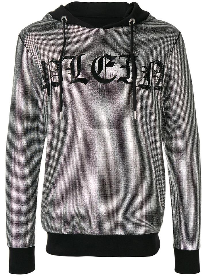 Philipp Plein Embellished All-over Hoodie - Metallic