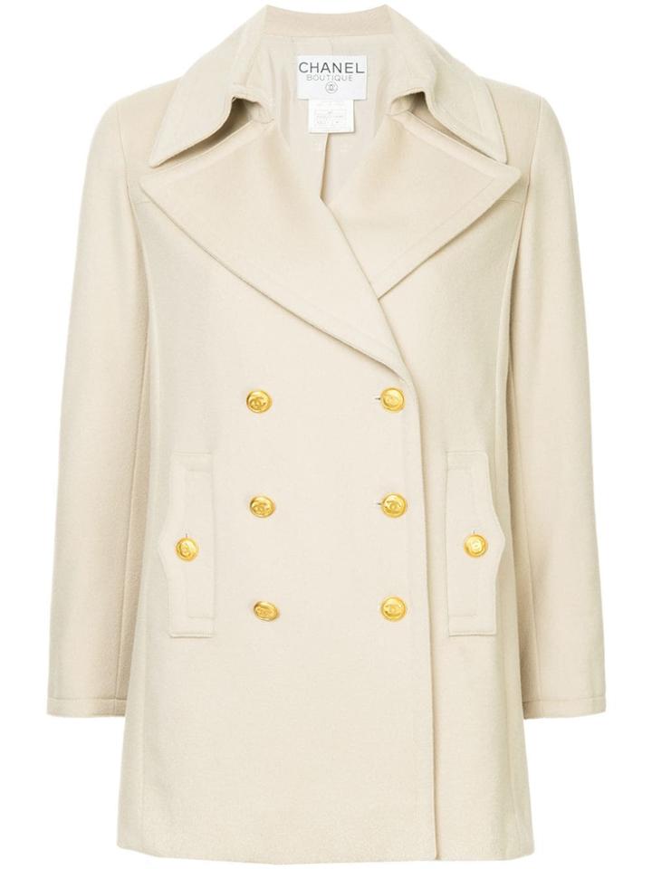 Chanel Vintage Double Breasted Peacoat - Nude & Neutrals