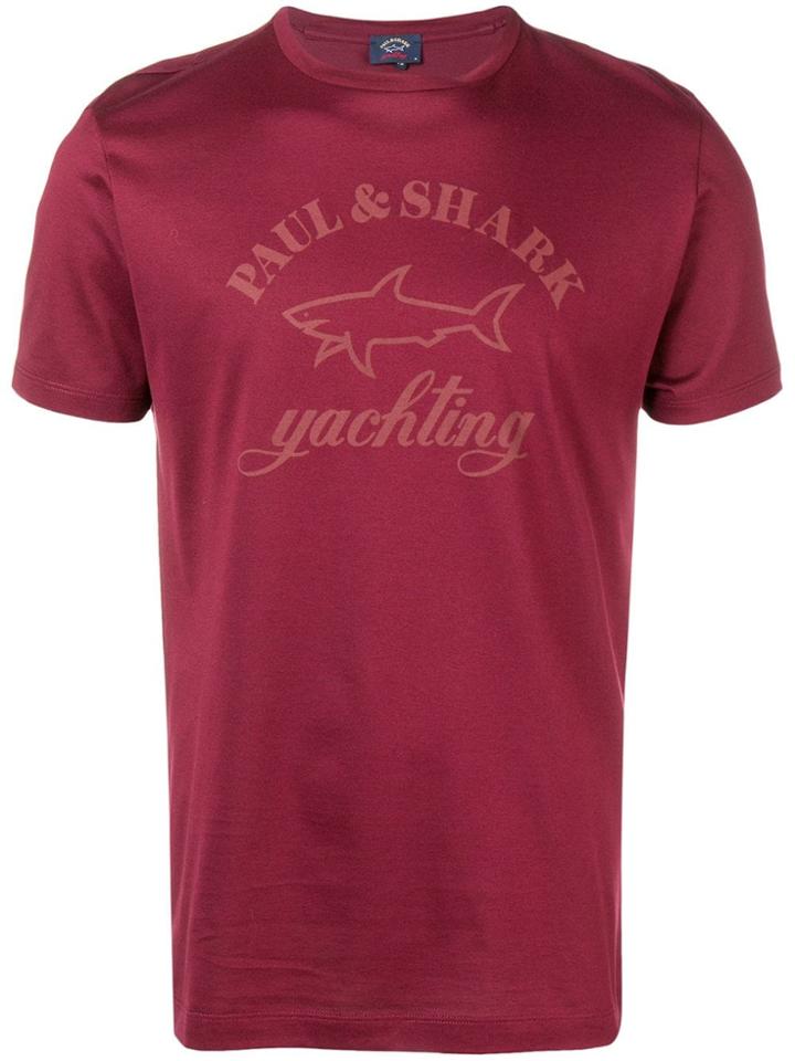 Paul & Shark Logo Print T-shirt - Red
