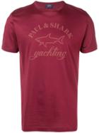 Paul & Shark Logo Print T-shirt - Red
