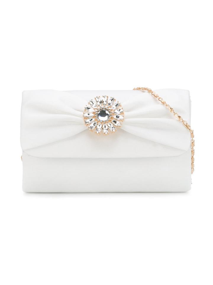David Charles Kids Embellished Shoulder Bag, White