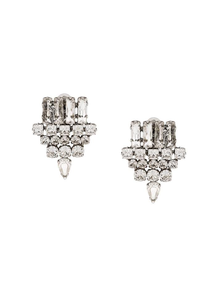 Saint Laurent Brooch Earrings - Metallic