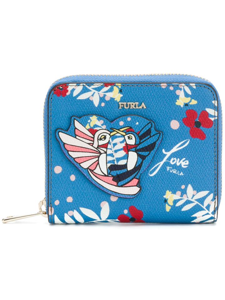 Furla Afrodite S Zip Around Purse - Blue