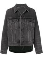 Alexander Wang Game Hybrid Denim Jacket - Grey