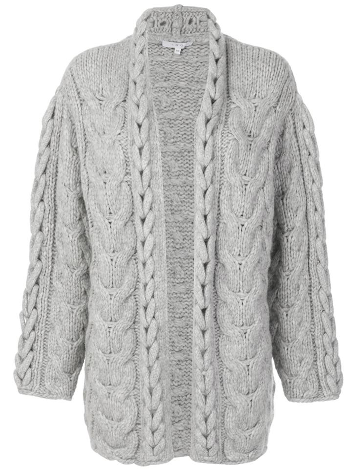 Iro Chunky Knit Cardigan - Grey