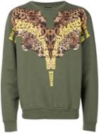 Marcelo Burlon County Of Milan - Tepenk Crewneck Sweatshirt - Men - Cotton - L, Green, Cotton