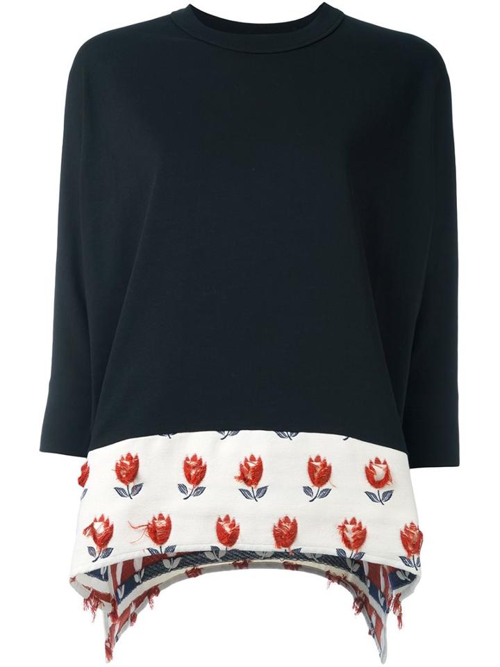 Jour/né Floral Panel Sweatshirt