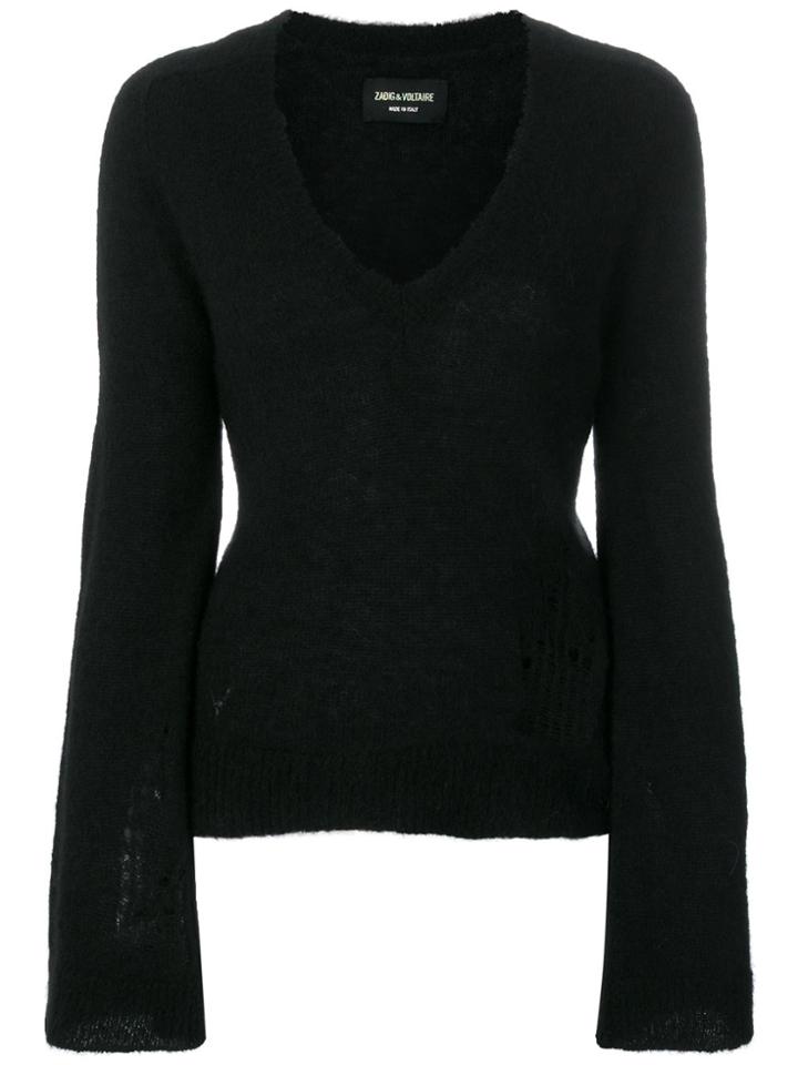 Zadig & Voltaire V-neck Sweater - Black