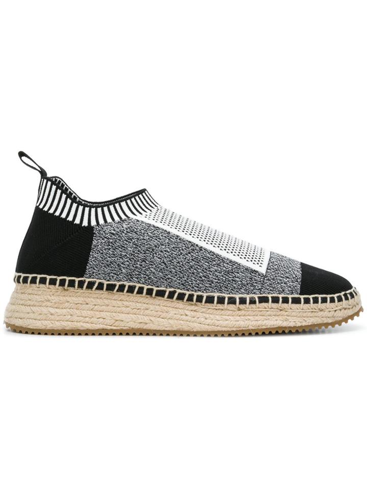 Alexander Wang Dylan Low Combo Knit Shoe - Grey