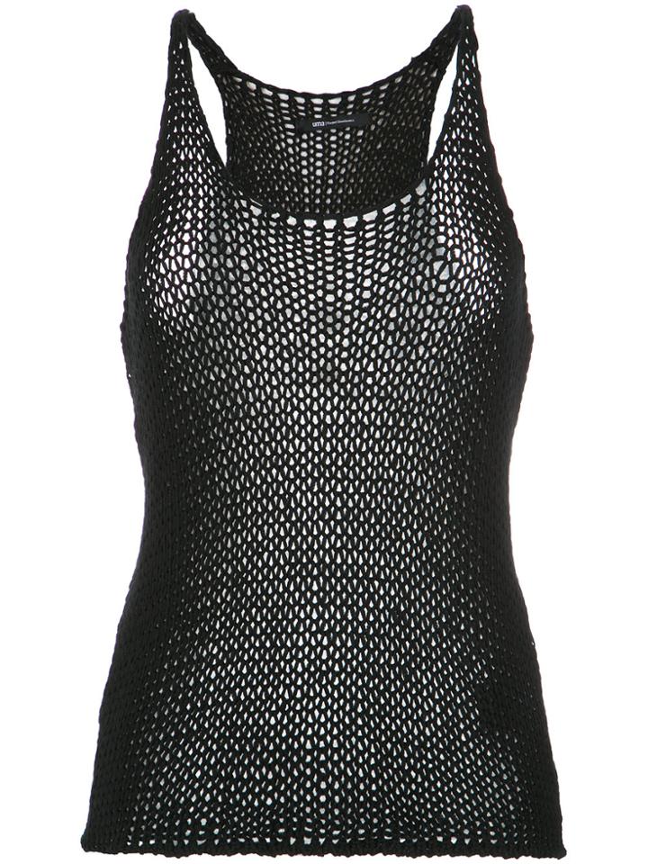 Uma Raquel Davidowicz Knitted Tank Top - Black