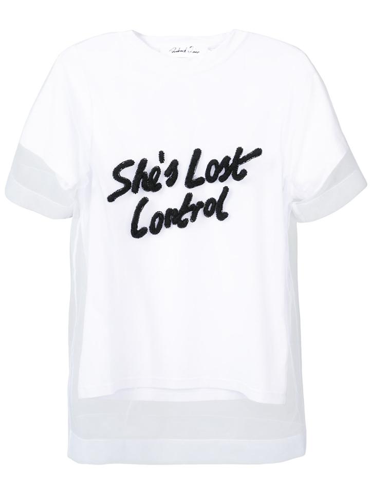 Richard Quinn Slogan Print T-shirt - White