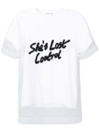Richard Quinn Slogan Print T-shirt - White