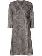 Dosa Wrap Dress, Women's, Size: 2, Green, Silk