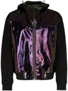 Givenchy Holographic Panel Zip-front Jacket - Black