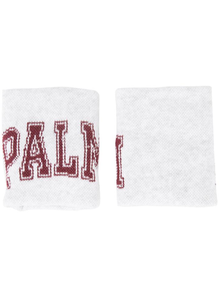 Palm Angels 'college' Wristbands, Men's, Grey