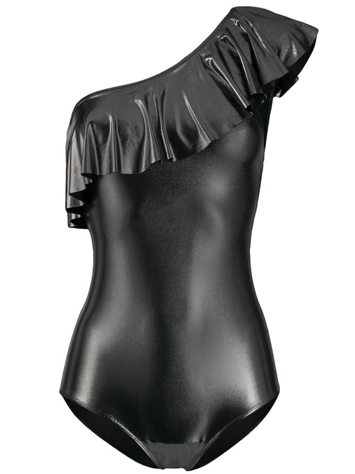 Isabel Marant Frill Trim Swimsuit - Silver