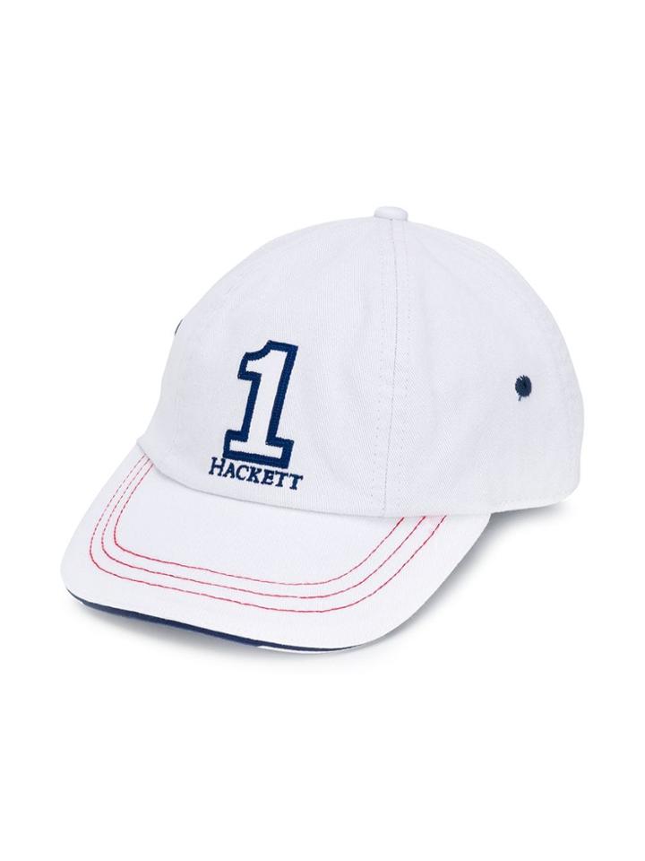 Hackett Kids Logo Printed Cap - White