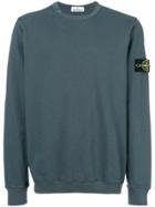 Stone Island Relaxed Fit Logo Patch Sweatshirt - Blue