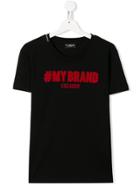 My Brand Kids Teen Logo Print T-shirt - Black