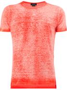 Avant Toi Faded Effect T-shirt - Red