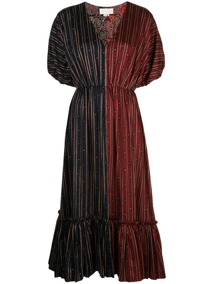 Sachin & Babi Cassandra Colour-block Dress - Red
