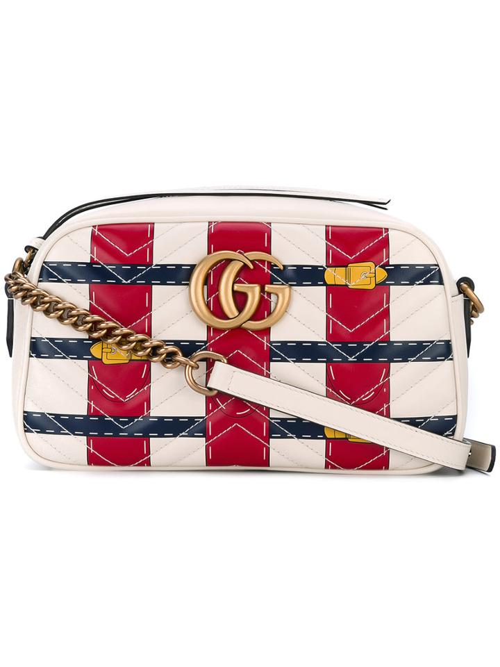 Gucci - Trompe-l'oeil Shoulder Bag - Women - Leather - One Size, White, Leather