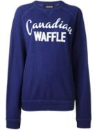Dsquared2 Canadian Waffle Sweatshirt, Men's, Size: M, Blue, Cotton