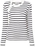 Altuzarra Striped Knitted Cardigan - White